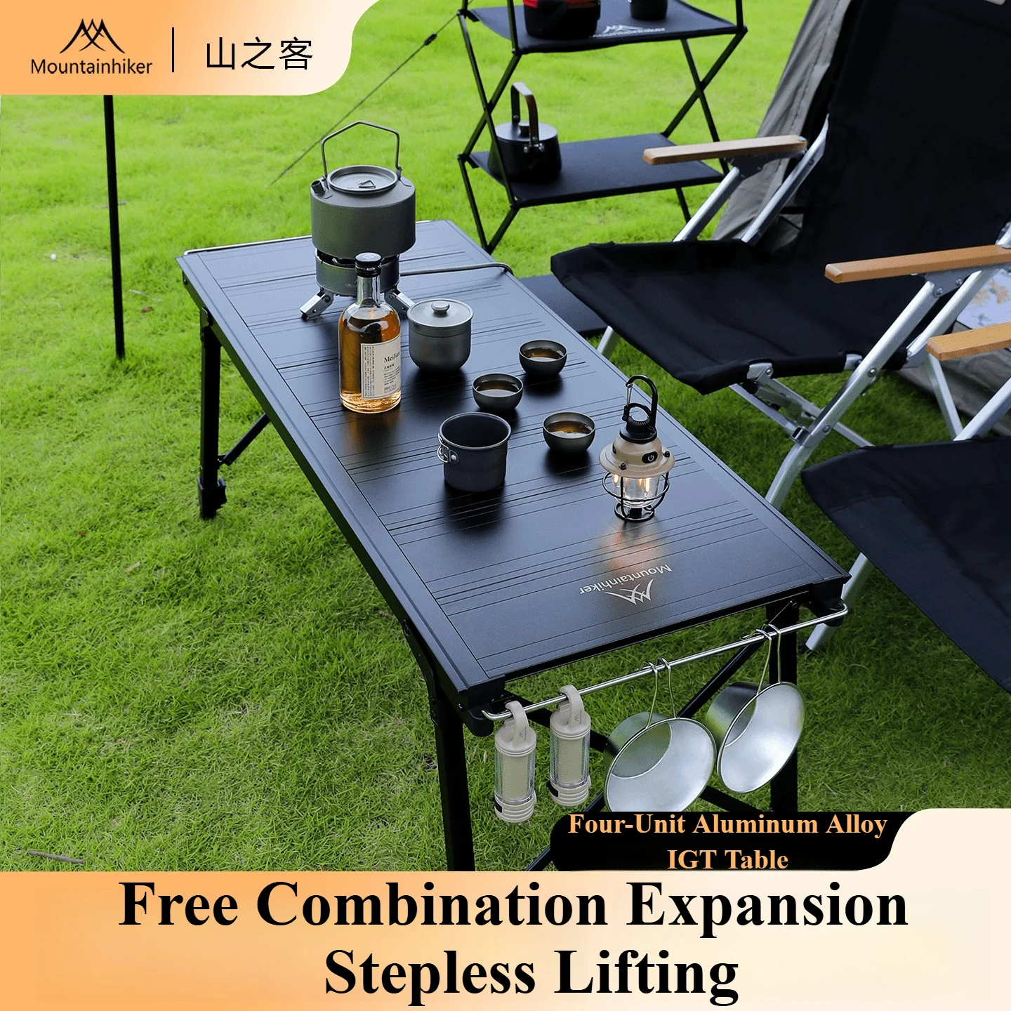 Camp Grill Portable Folding - Mountainhiker Camping Folding Lift Removable Multi