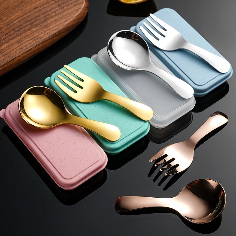 Japan Camping Cooking - 2Pcs Portable Spoon Fork Cutlery Set