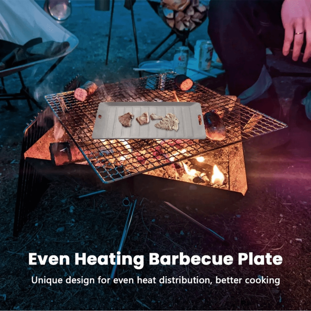 Durable Titanium Camping Grill - Camping Cooking Pan 评论和价格