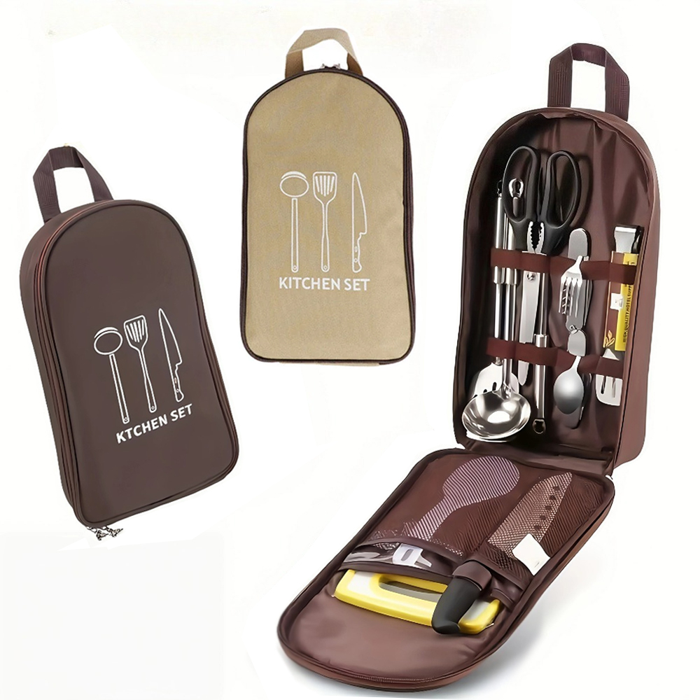 Portable Outdoor Cook Bag Camp - Camping Cooking Utensils Storage 评论和价格