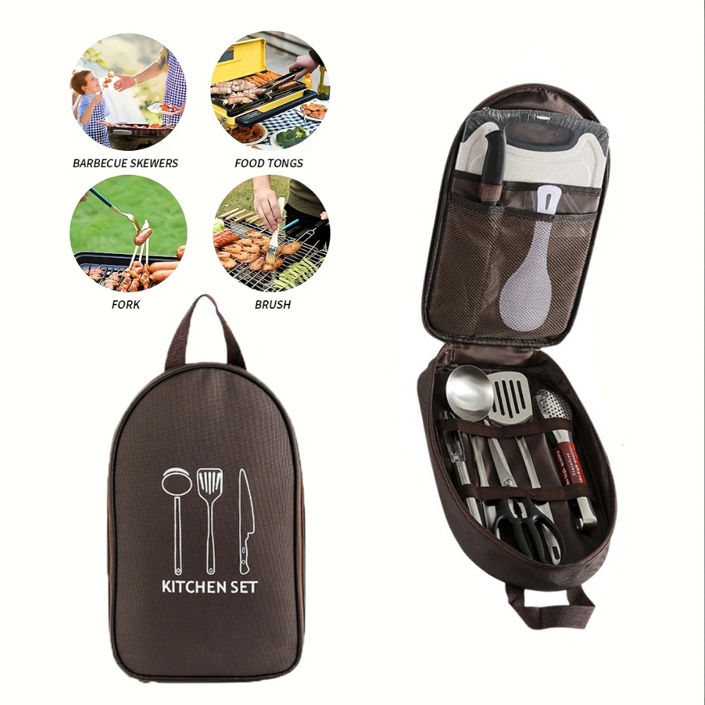 Portable Outdoor Cook Bag Camp - Camping Cooking Utensils Storage 评论和价格