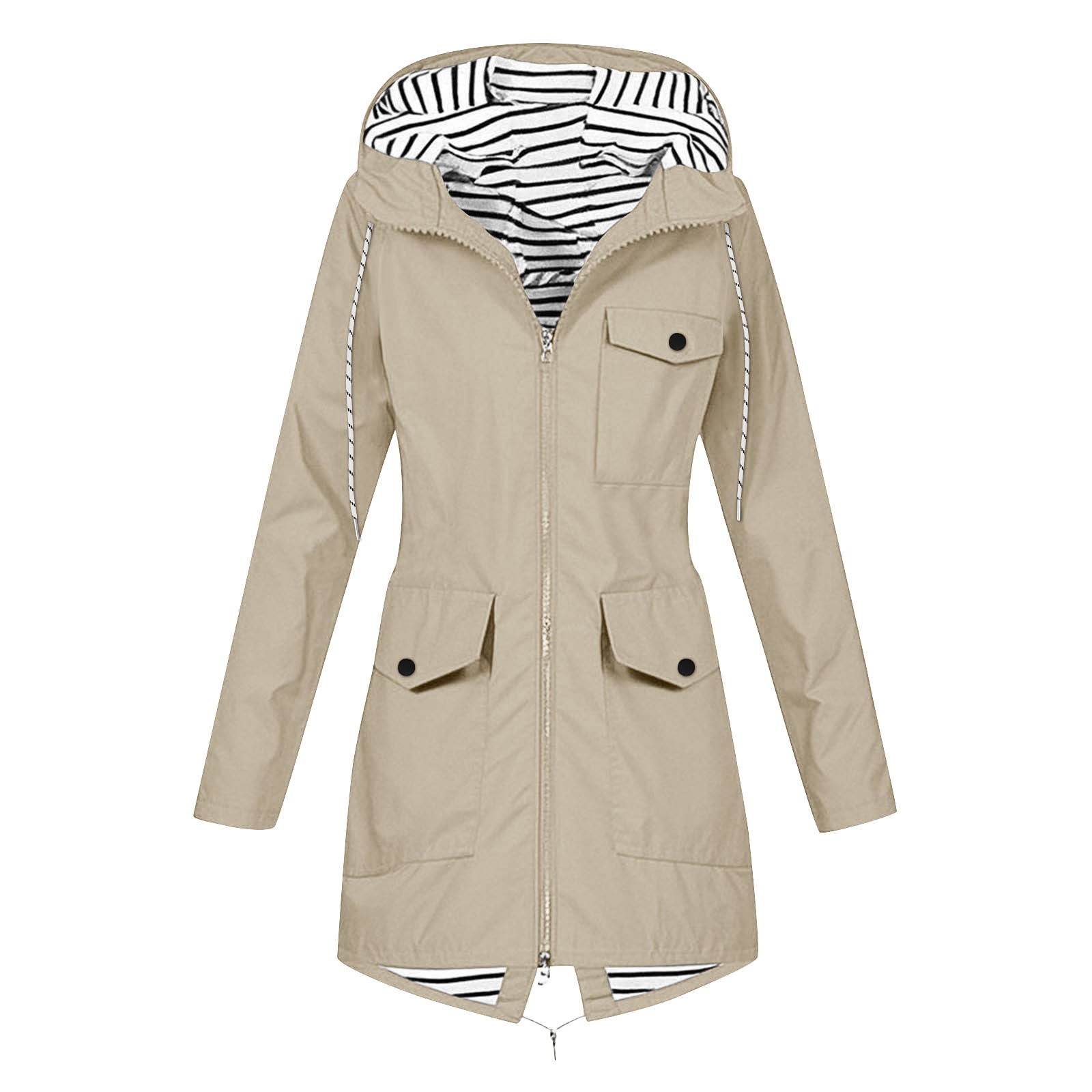 Women's Zip-up Hooded Jacket O - Camping Cooking Windbreak 评论和价格