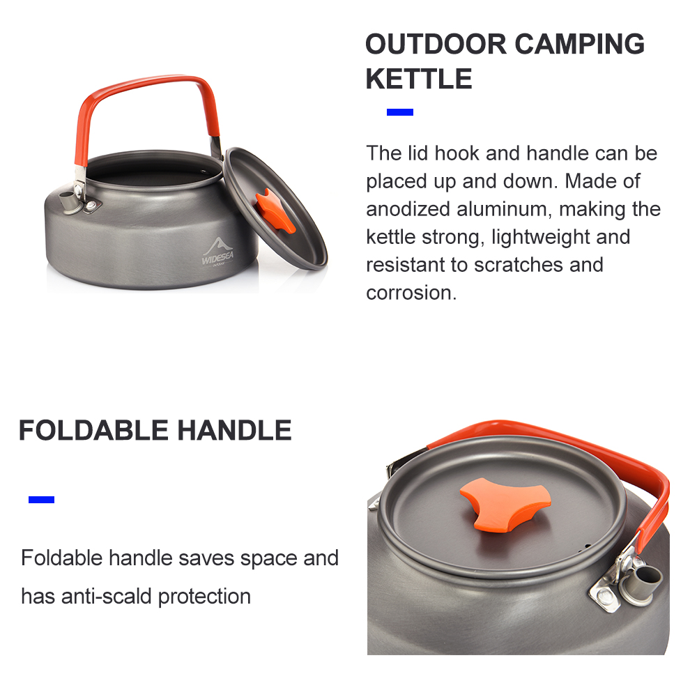 Widesea 1.1L 2L1.5L Camping Wa - Camping Cooking Kit 评论和价格