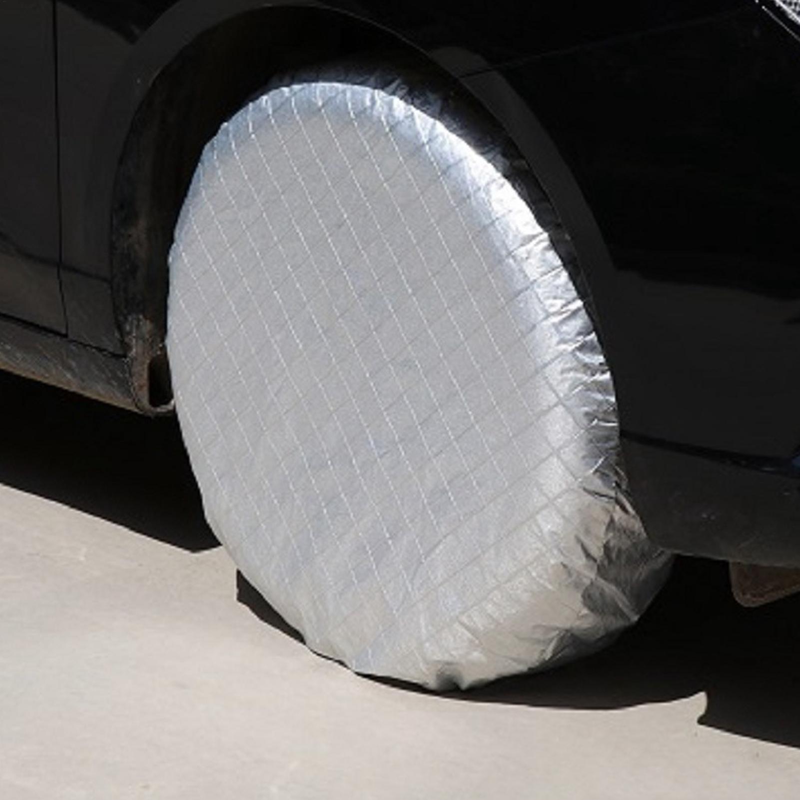 RV Tire Covers 4 Pieces Waterp - Aluminum Foil Heavy Duty 评论和价格