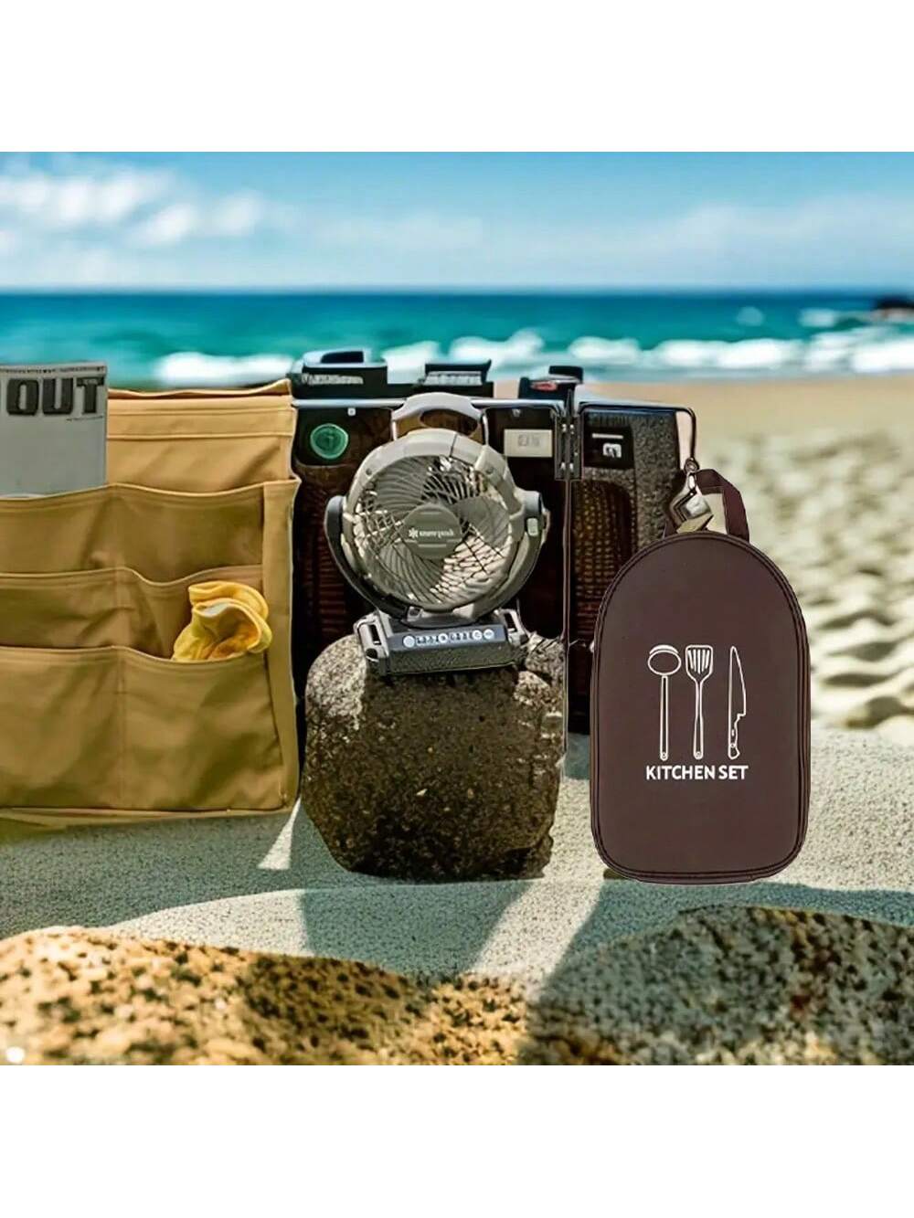 Outdoor Camping Cookware Stora - Camping Cooking Utensils Storage 评论和价格