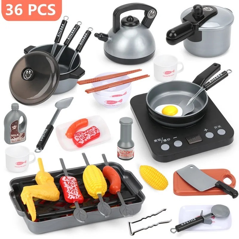 Kids Kitchen Toy Set Toddler P - Camping Cooking With Kids 评论和价格