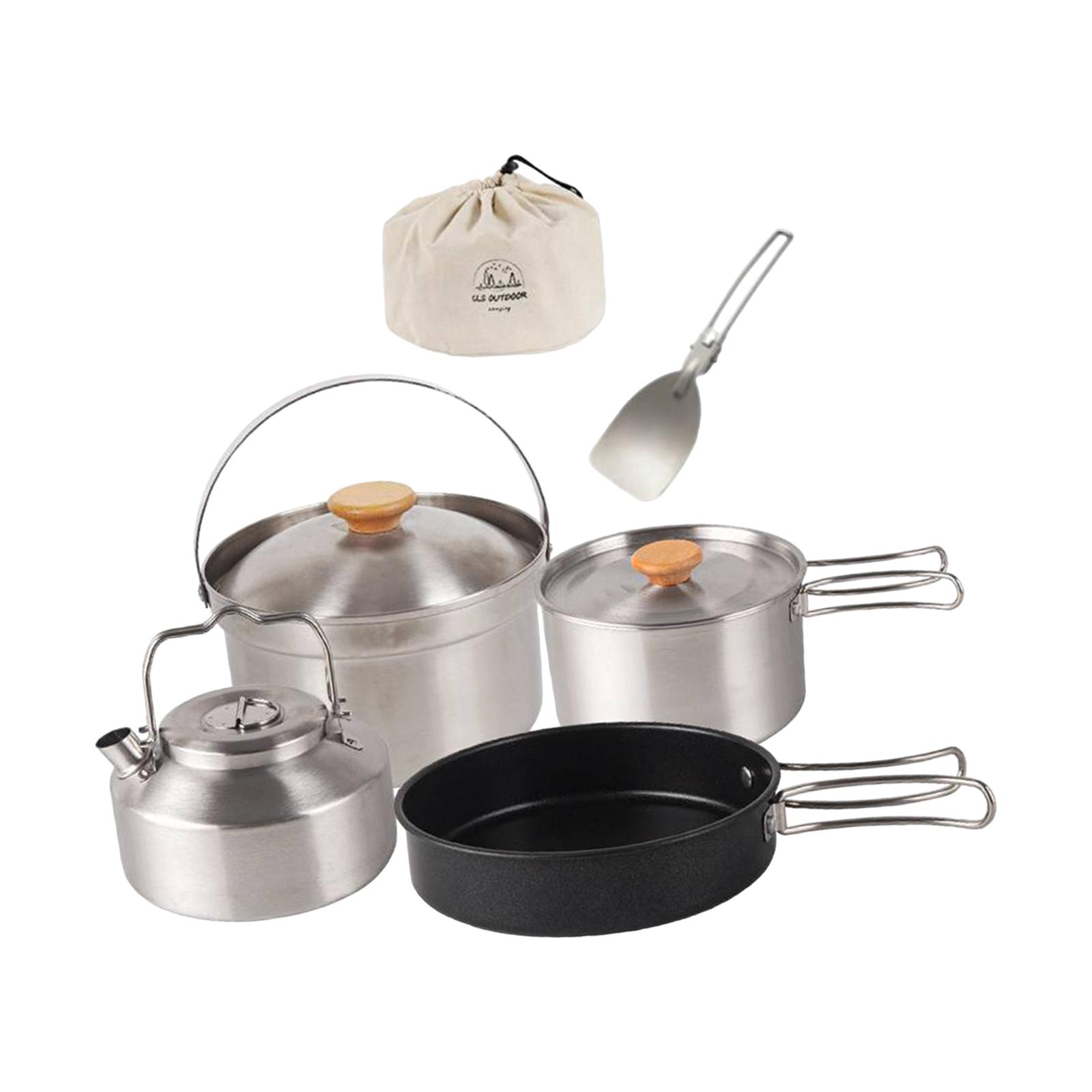 Camping Cookware Cook Gear Por - Camping Cooking Set With Kettle 评论和价格