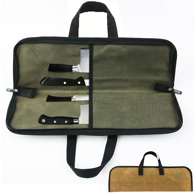 Camping Canvas Chef Knife Bag  - Japanese Camping Cooking 评论和价格