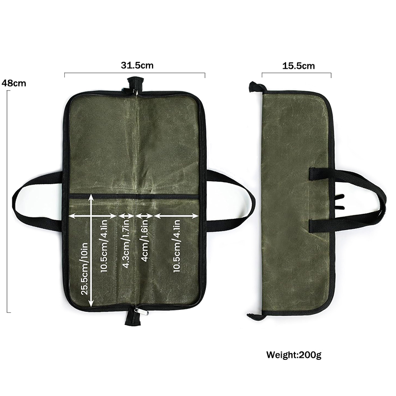 Camping Canvas Chef Knife Bag  - Japanese Camping Cooking 评论和价格
