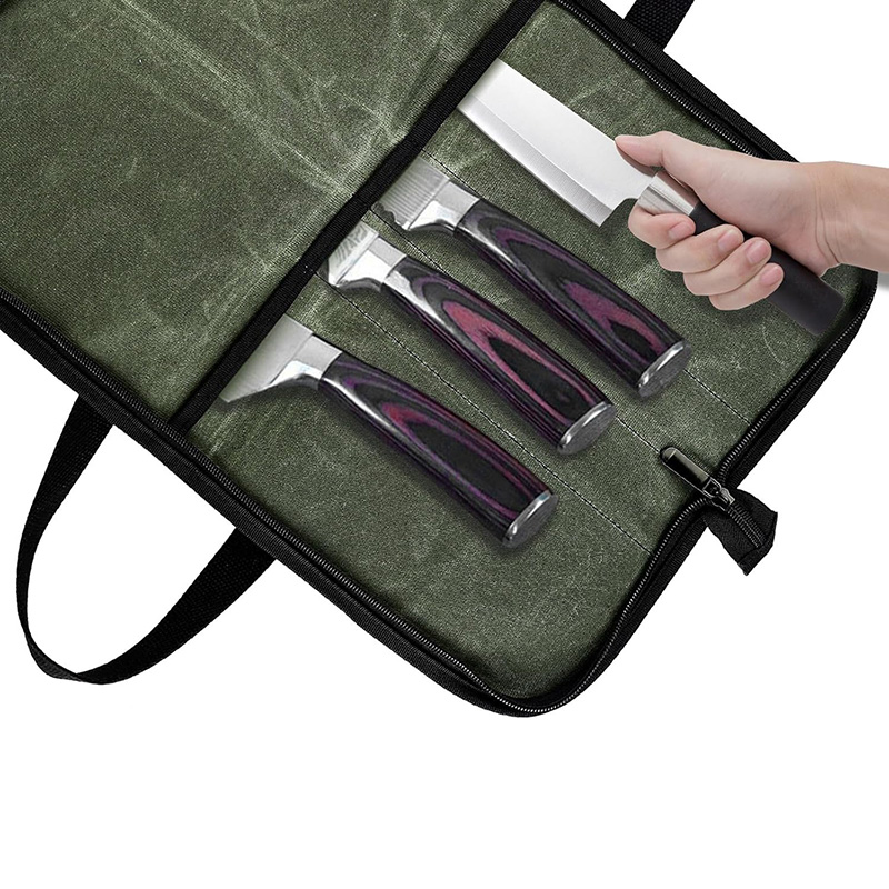 Camping Canvas Chef Knife Bag  - Japanese Camping Cooking 评论和价格