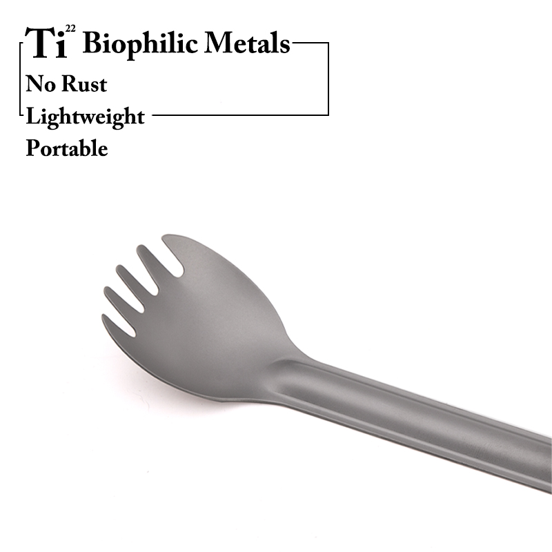 TiTo Titanium Spork Spoon Long - Camping Cooking Hardware 评论和价格