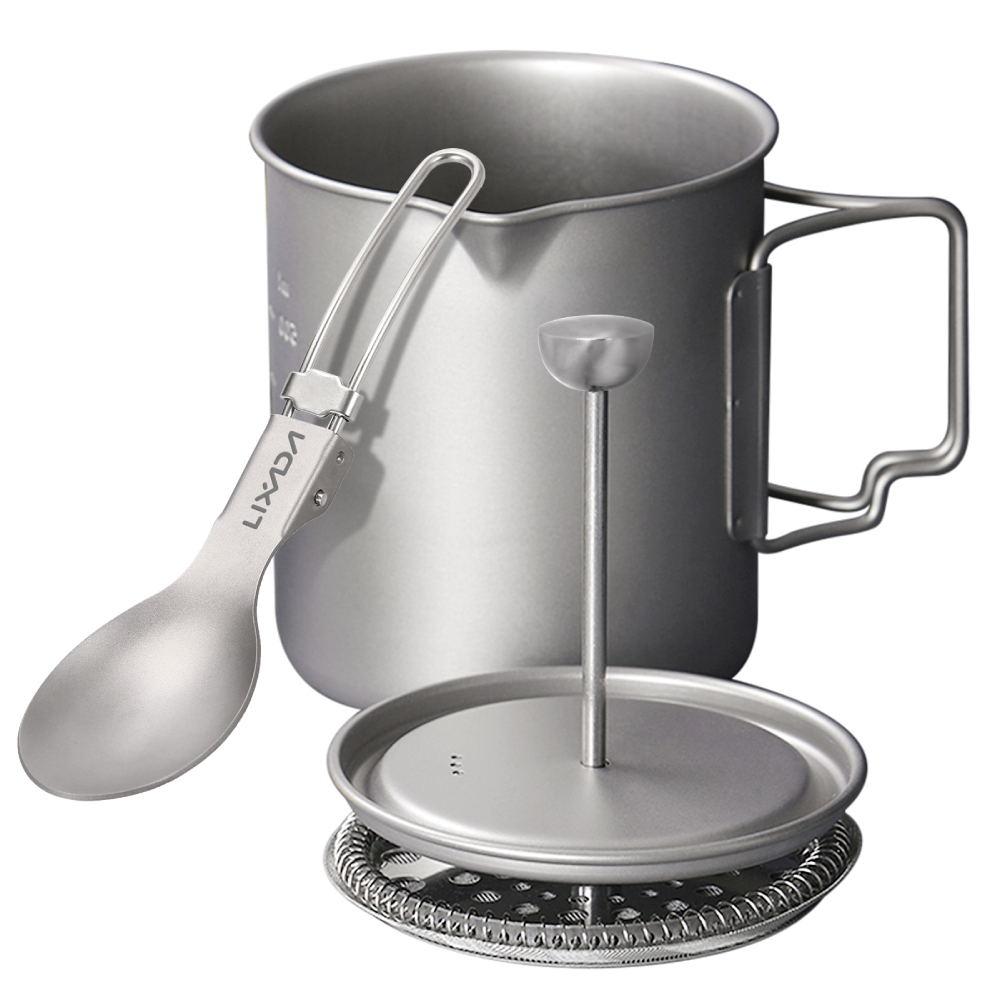 Lixada 750ml Titanium Coffee C - Camping Cooking Cup 评论和价格