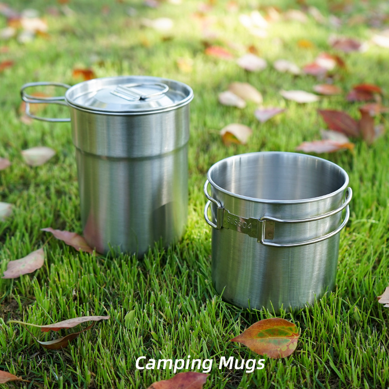 2Pcs/Set Camping Kettle Stainl - Camping Cooking Set With Kettle 评论和价格