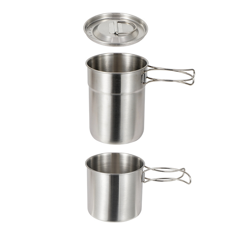 2Pcs/Set Camping Kettle Stainl - Camping Cooking Set With Kettle 评论和价格