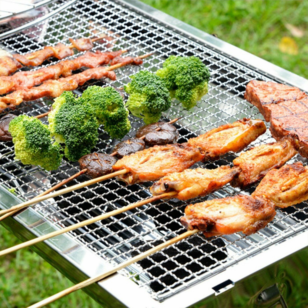1pcs/2pcs 50 * 38cm BBQ Grill  - Camping Cooking Mesh 评论和价格