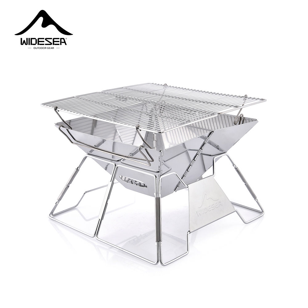 Widesea Windproof Wood-Burning - Camping Cooking Meat 评论和价格