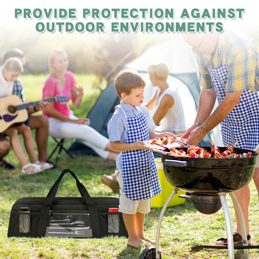 Durable Barbecue Utensils Stor - Camping Cooking Utensils Storage 评论和价格