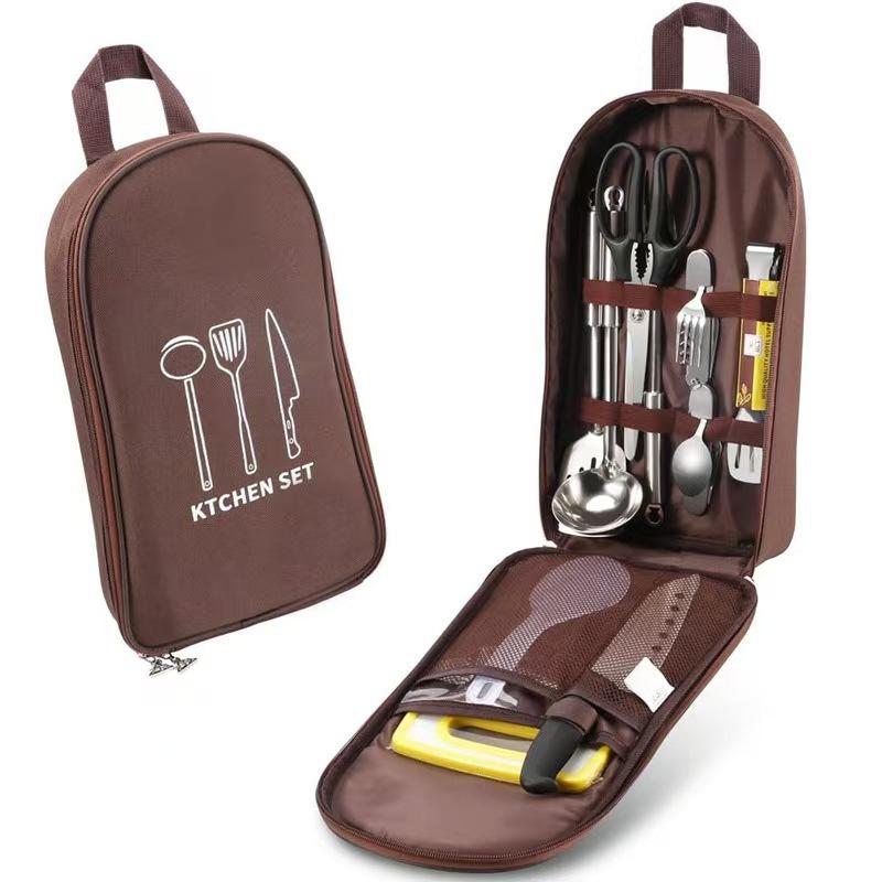 Camping Utensil Organizer Bag  - Camping Cooking Utensils Storage 评论和价格