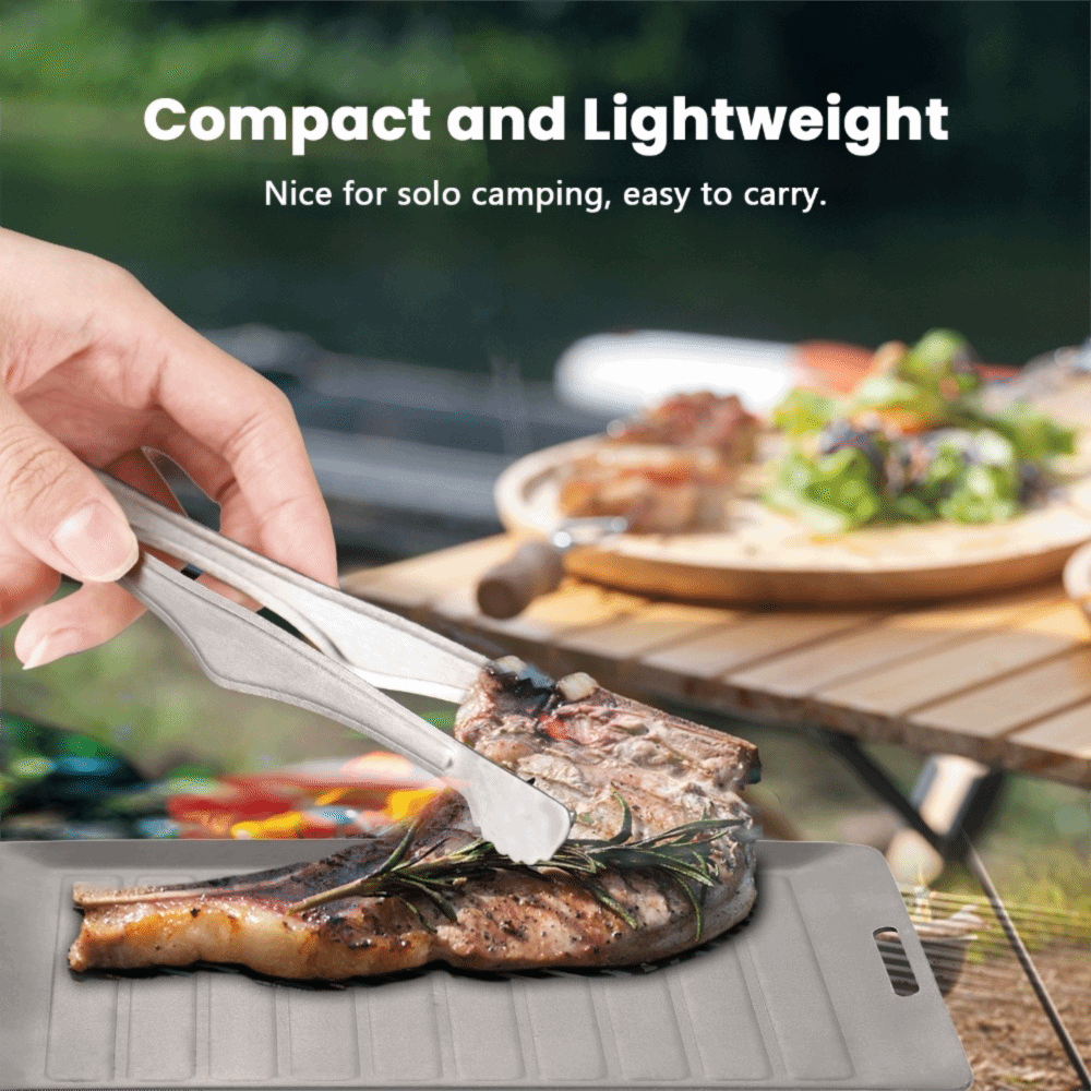 Durable Titanium Camping Grill - Camping Cooking Pan 评论和价格