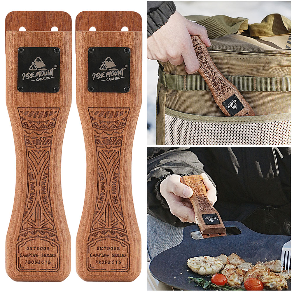 Outdoor Natural Wood Grill Pan - Camping Cooking Hardware 评论和价格