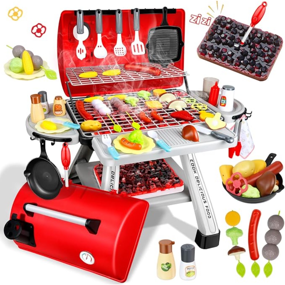 Barbecue Grill Toy Set Kids BB - Camping Cooking With Kids 评论和价格