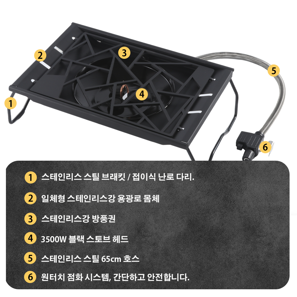 Pandatour Camping IGT Stove 65 - Camping Cooking Equipment Gas 评论和价格