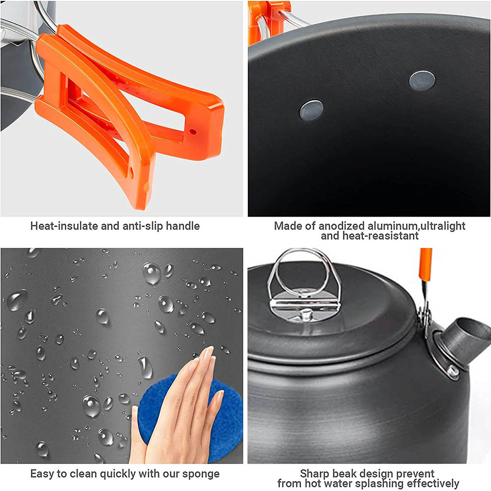 1pcs/1set Camping Cookware Kit - Camping Cooking Mesh 评论和价格