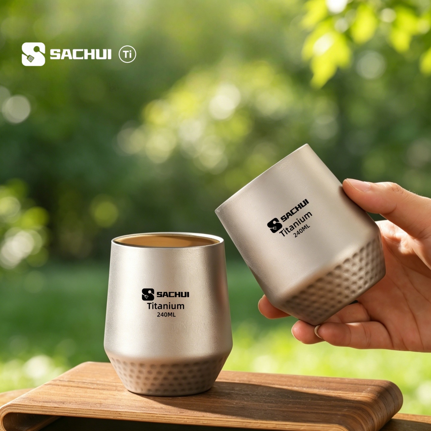 Titanium Double-Walled Coffee  - Camping Cooking Cup 评论和价格