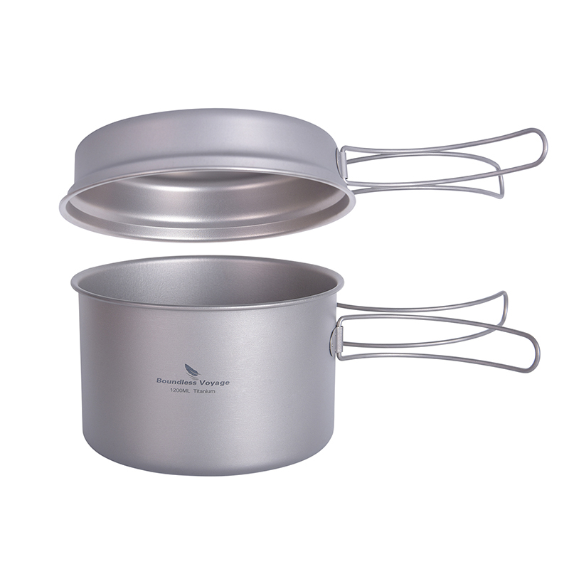 Boundless Voyage Titanium Pot  - Camping Cooking Set With Kettle 评论和价格