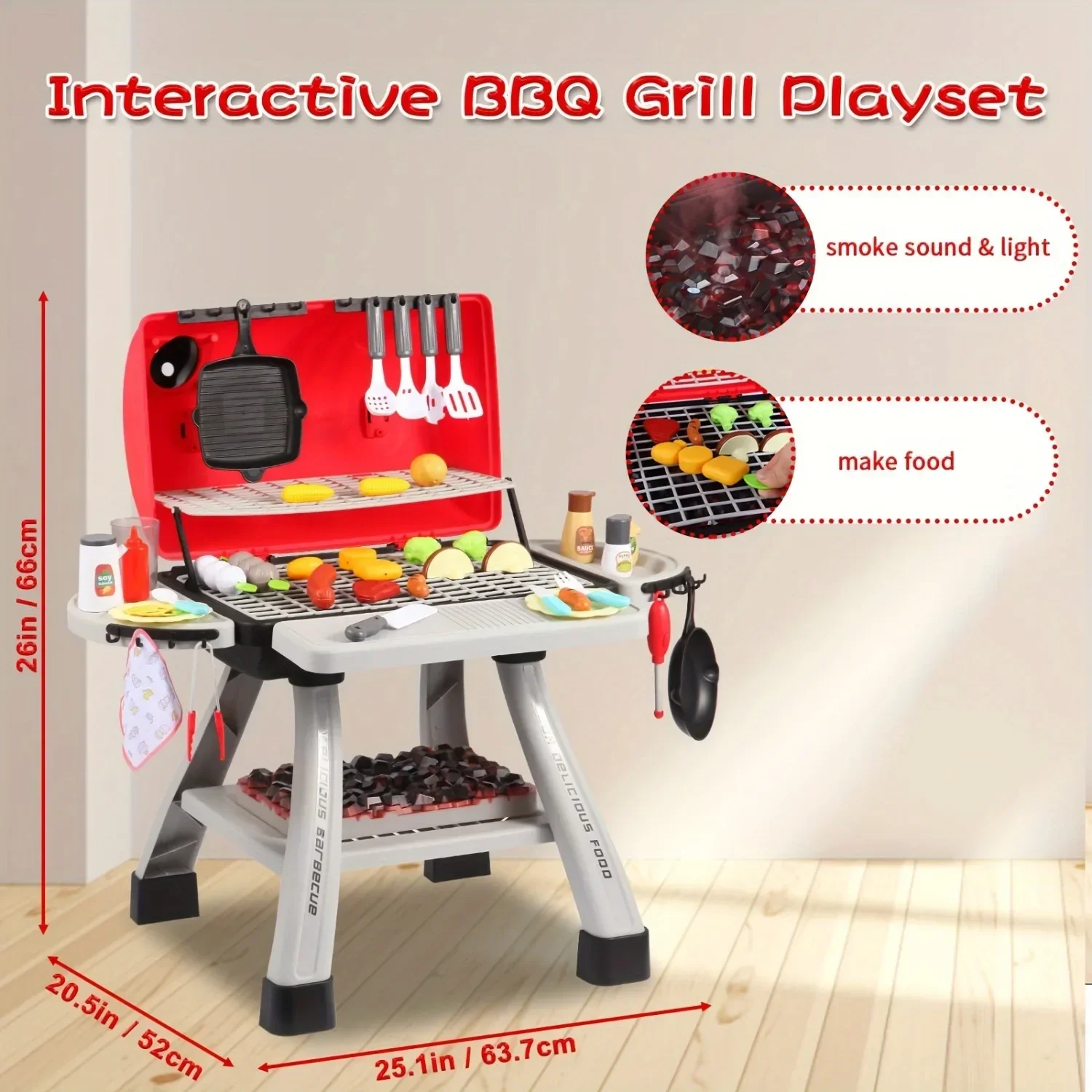 Barbecue Grill Toy Set Kids BB - Camping Cooking With Kids 评论和价格