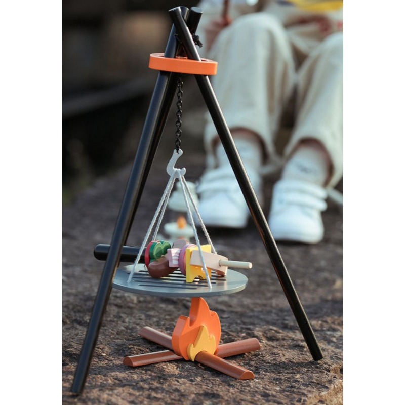 Wooden Camping Pretend Play Se - Camping Cooking With Kids 评论和价格