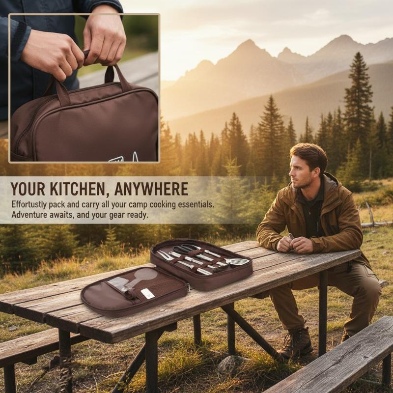 Outdoor Cooking Bag Camping St - Camping Cooking Utensils Storage 评论和价格