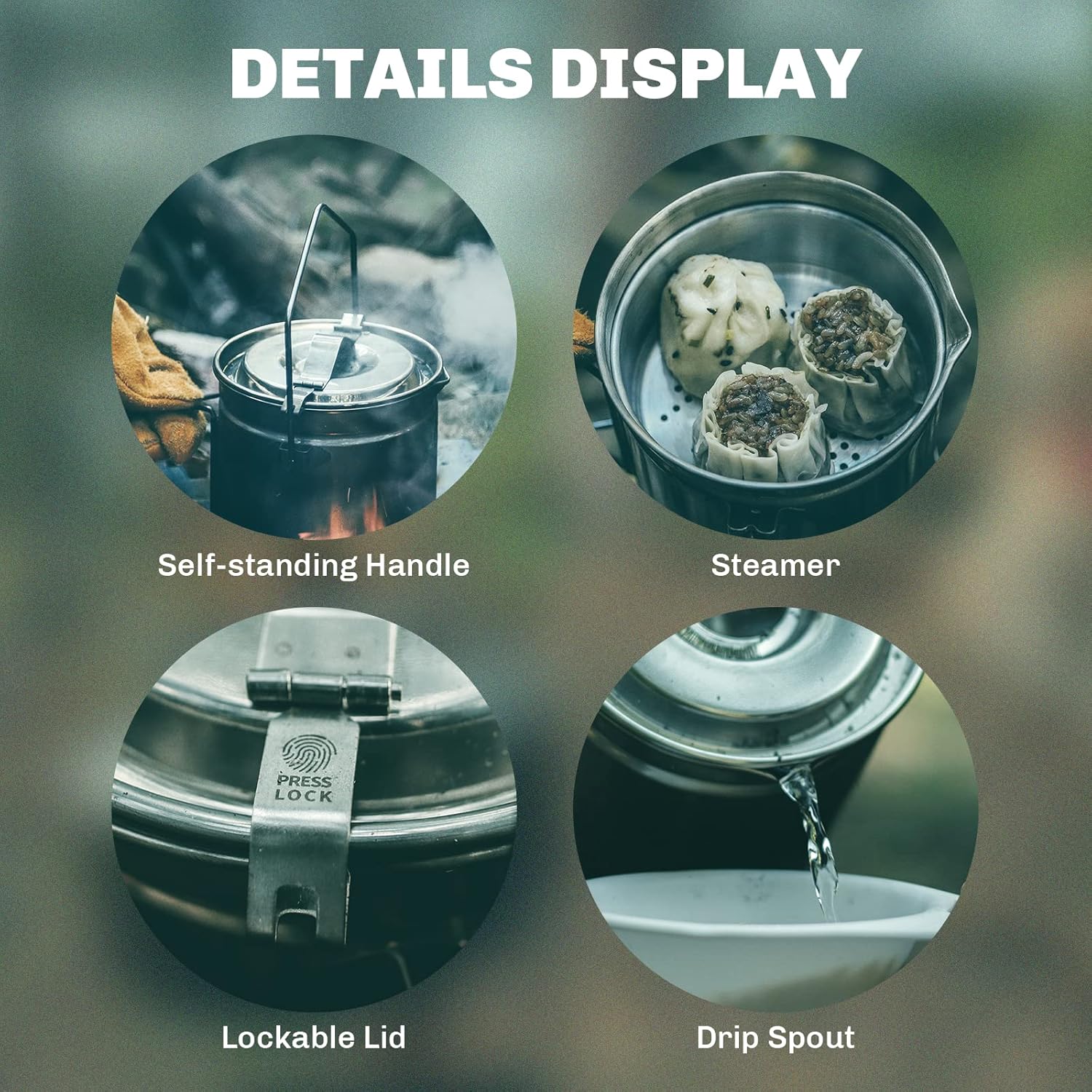Fire-Maple 1.2L Stainless Stee - Camping Cooking Kit 评论和价格