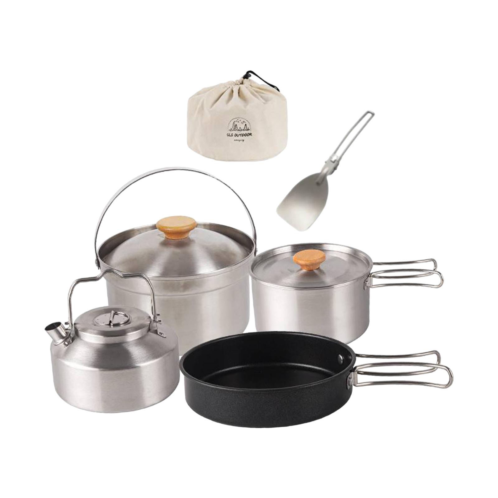 Camping Cookware Camping Cooki - Camping Cooking Set With Kettle 评论和价格