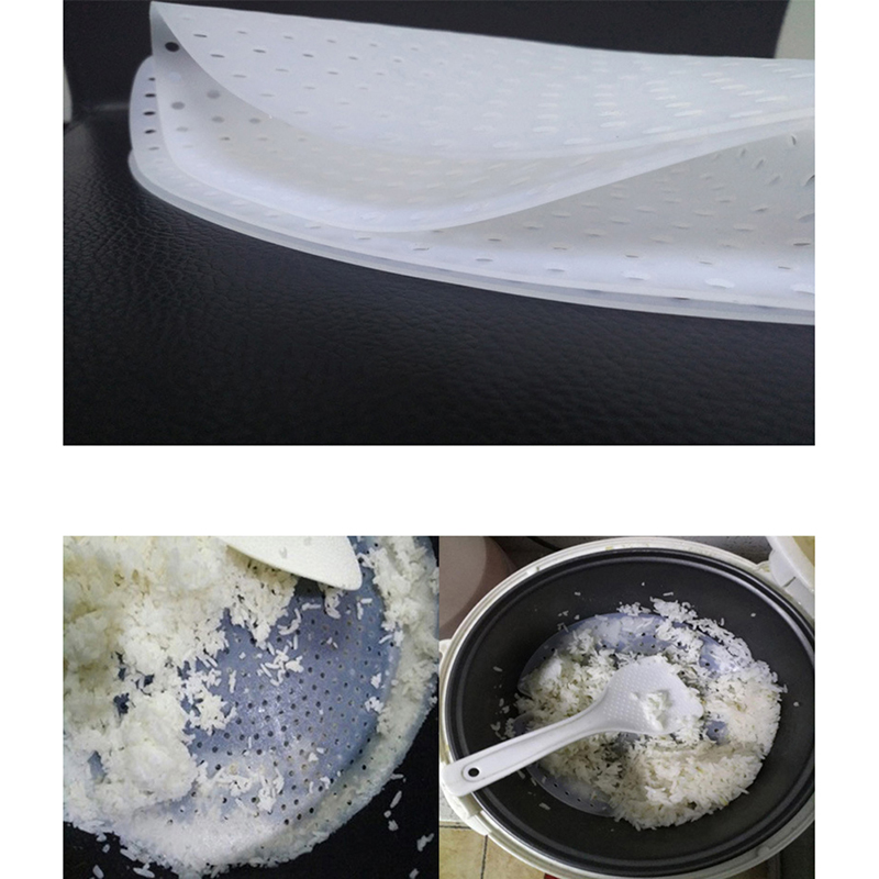 1Pc White Round Rice Steamer M - Camping Cooking Mat 评论和价格