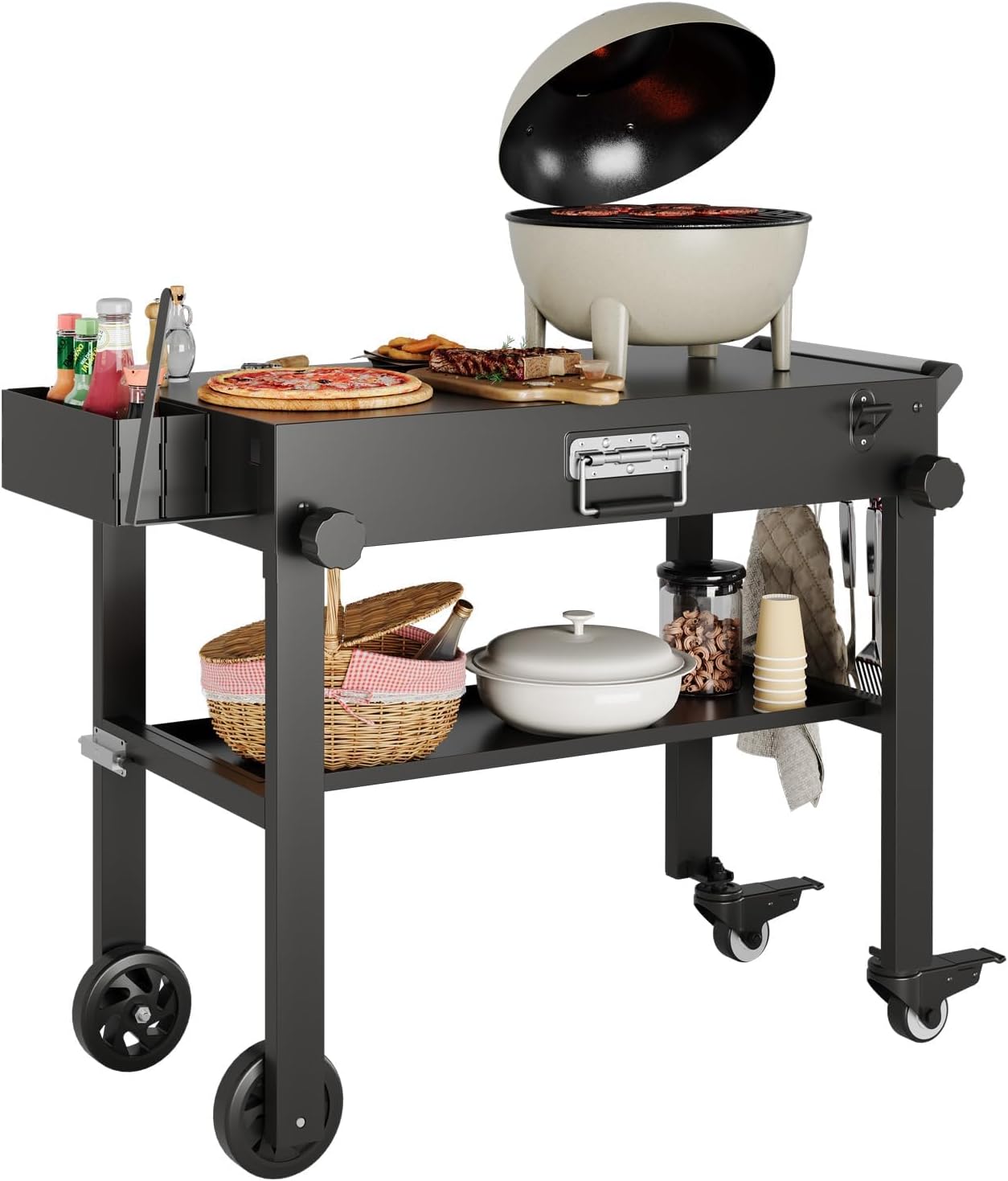 Tacleekii Portable Grill Cart  - Camp Grill Portable Folding 评论和价格