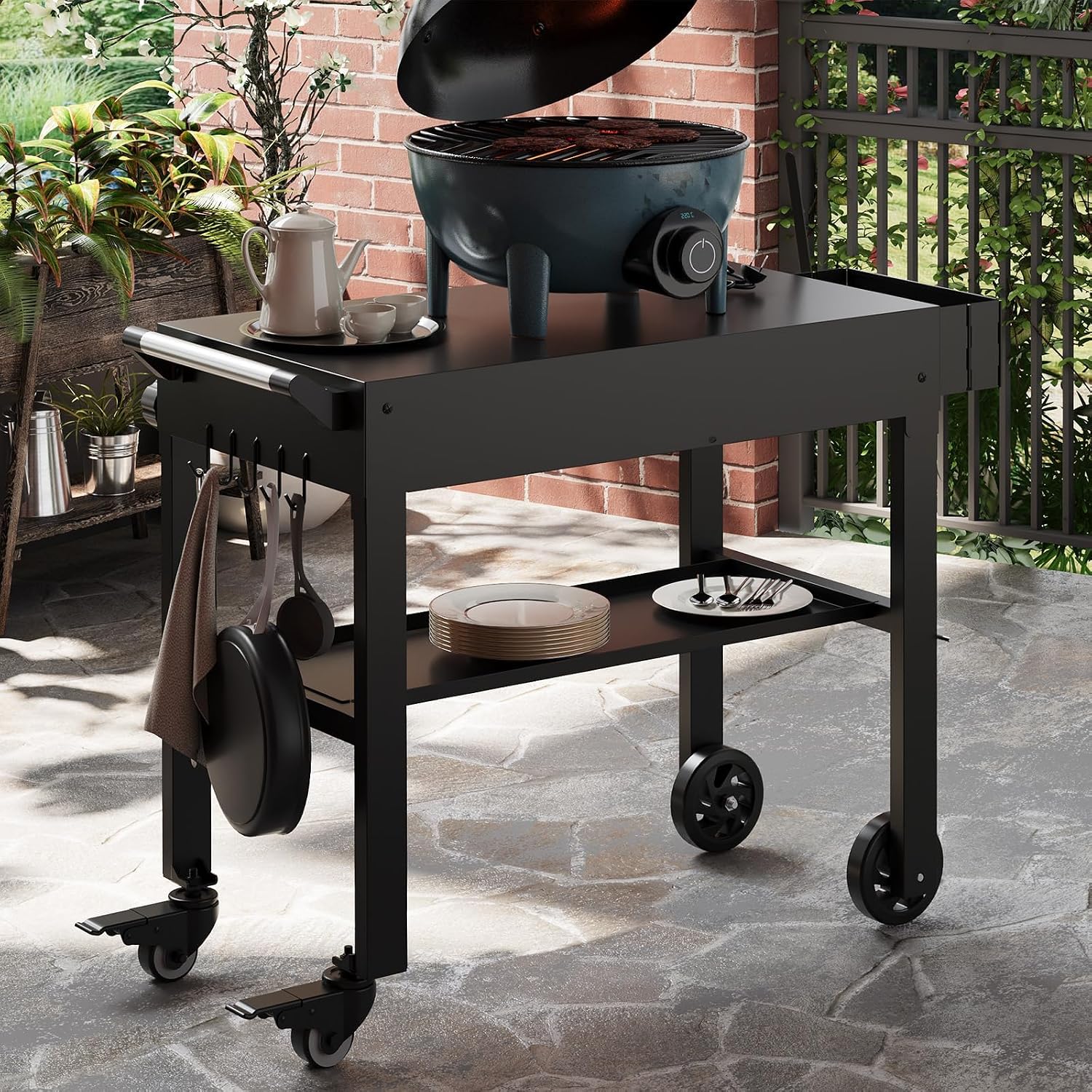 Tacleekii Portable Grill Cart  - Camp Grill Portable Folding 评论和价格