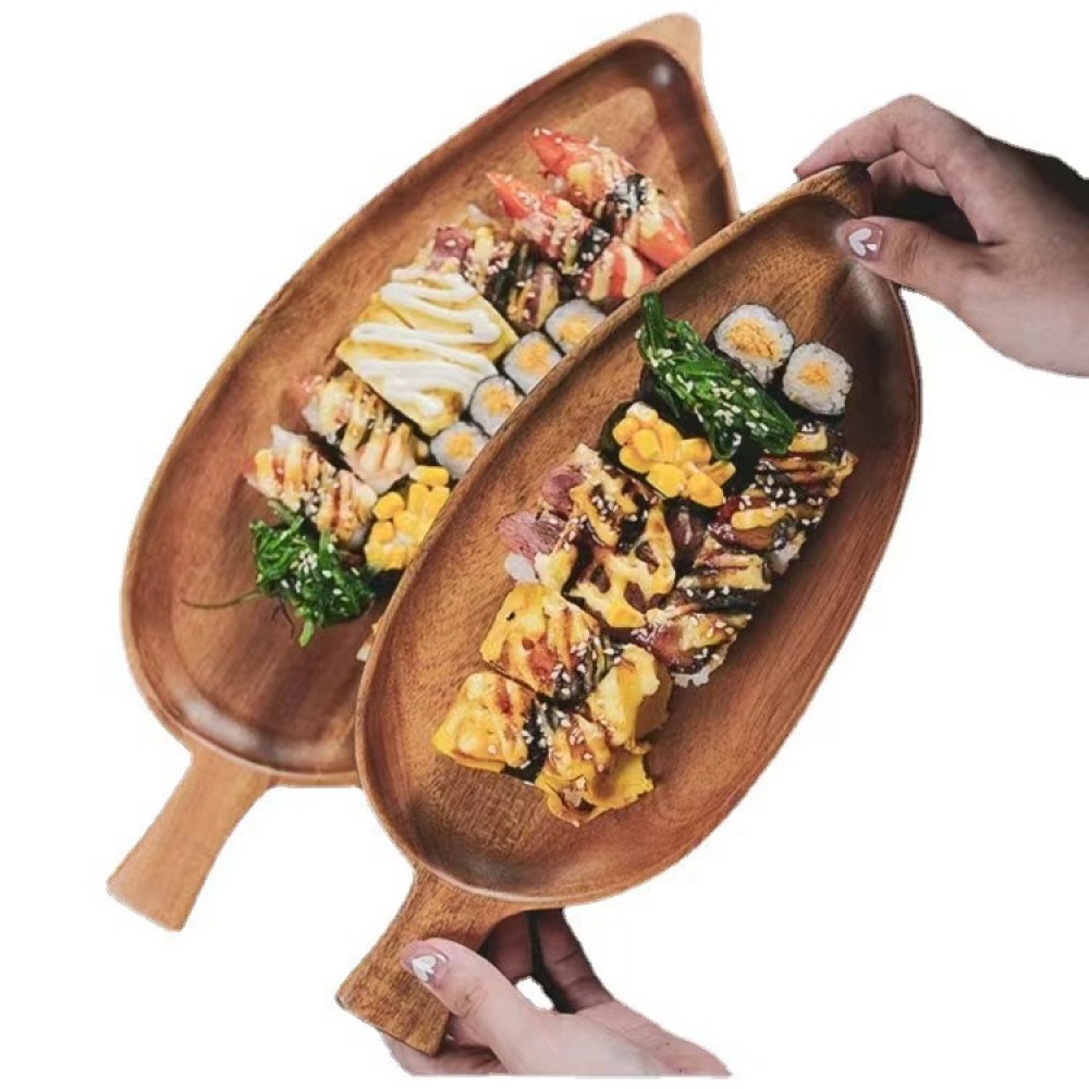 Wooden Leaf Shaped Waterproof  - Camping Cooking Meat 评论和价格