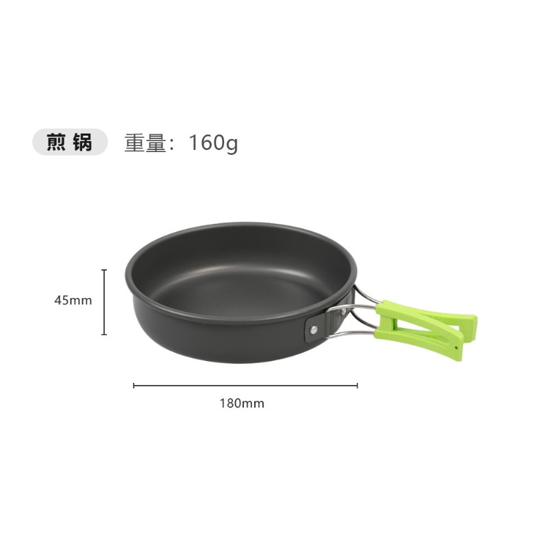 Outdoor Camping Cookware Set D - Camping Cooking Set With Kettle 评论和价格