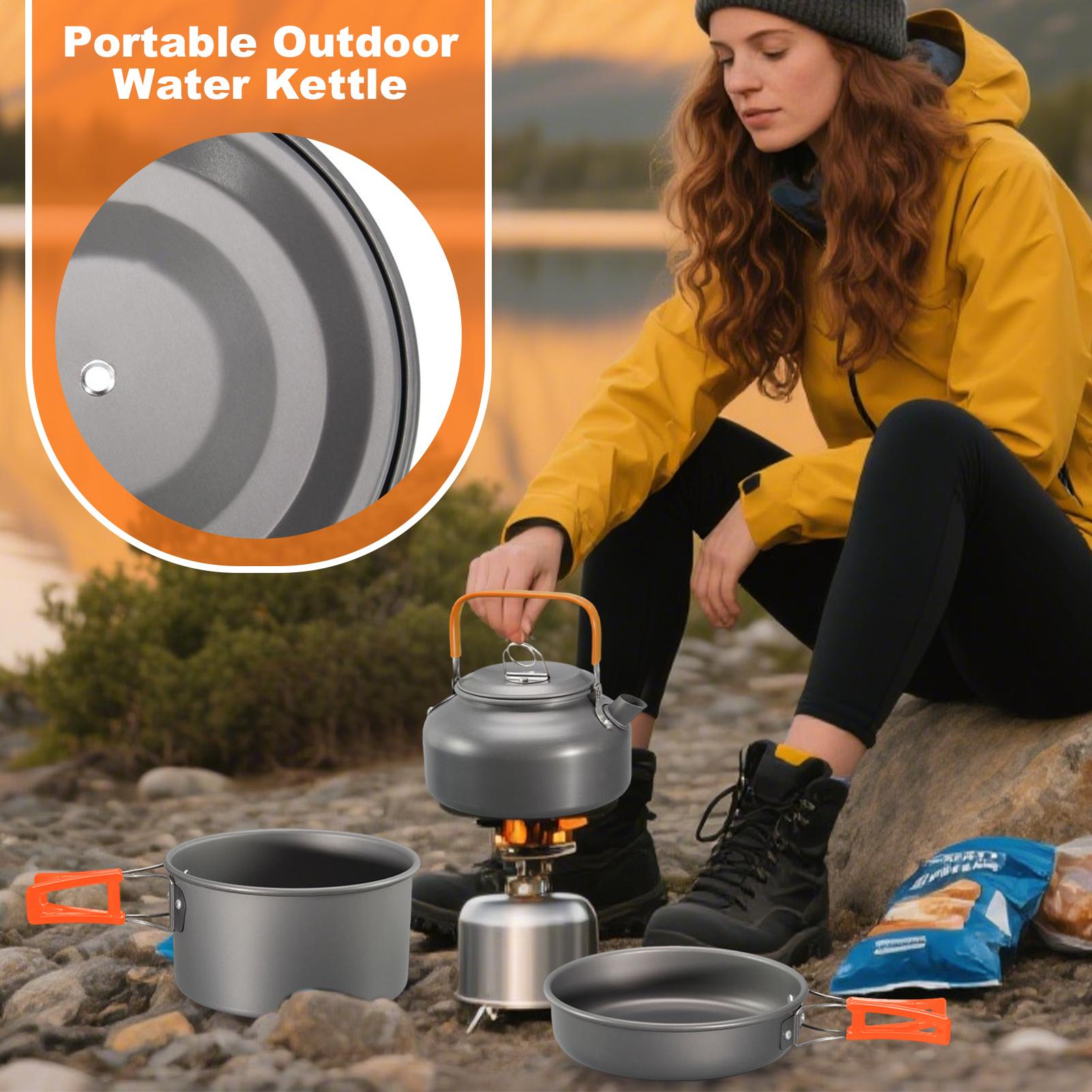 Camping Cookware Camping Cook  - Camping Cooking Set With Kettle 评论和价格