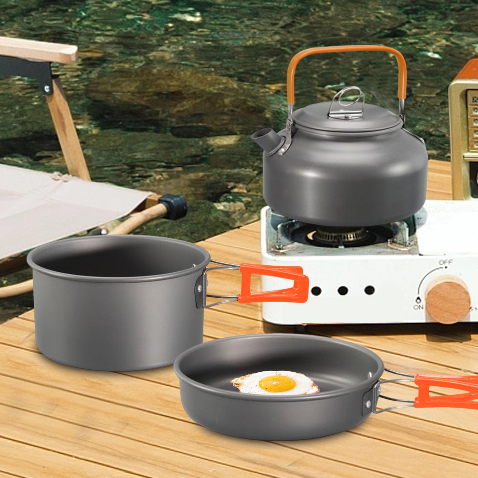 Camping Cookware Camping Cook  - Camping Cooking Set With Kettle 评论和价格