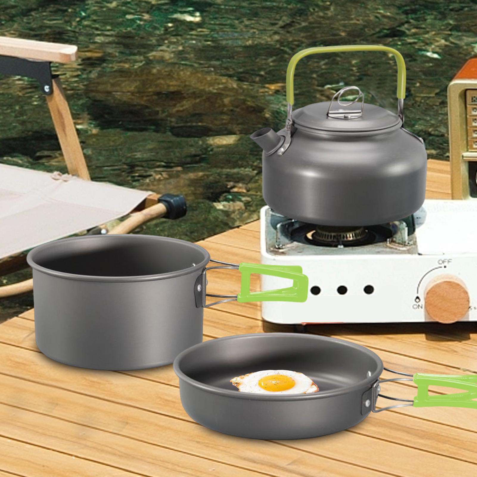 Camping Cookware Camping Cook  - Camping Cooking Set With Kettle 评论和价格