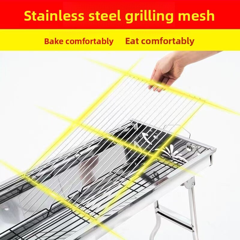 Large Folding Charcoal Barbecu - Camp Grill Portable Folding 评论和价格