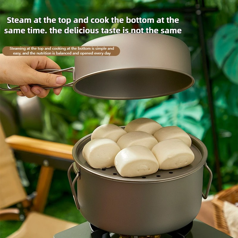 Titanium Outdoor Pot Set Picni - Camping Cooking Mesh 评论和价格