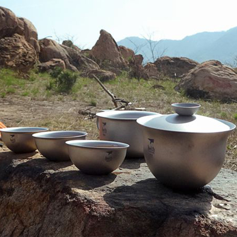Keith Titanium Kung Fu Tea Set - Camping Cooking Set With Kettle 评论和价格