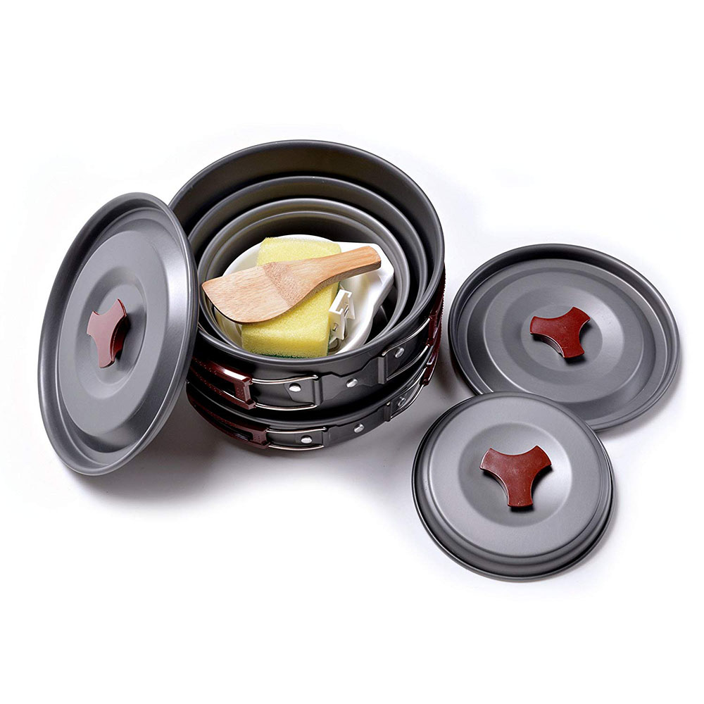 Outdoor Camping Cookware Kit N - Camping Cooking Pack 评论和价格