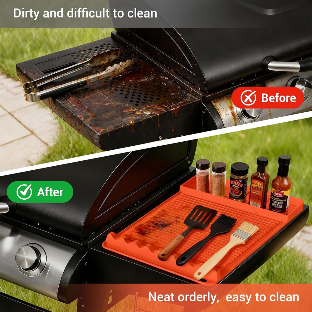 Heat Resistant Silicone Grill  - Camping Cooking Mat 评论和价格