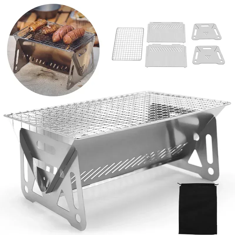 Portable Folding Barbecue Gril - Camping Cooking Mesh 评论和价格