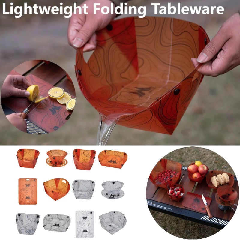 Foldable Camping Tableware Por - Camping Cooking Pack 评论和价格
